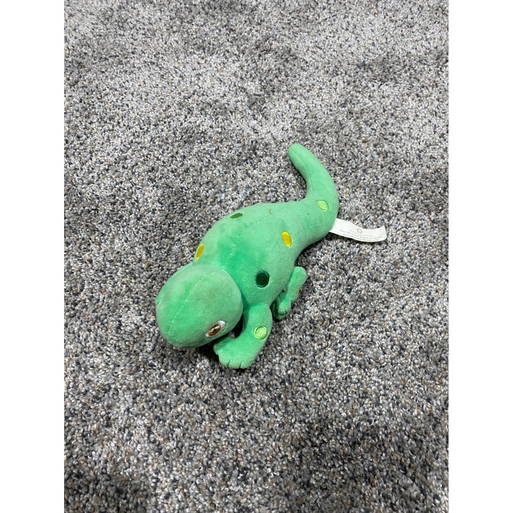 Island Heritage Green Gecko Plush‎ Stuffed Animal Tropical Lizard Yellow Spots